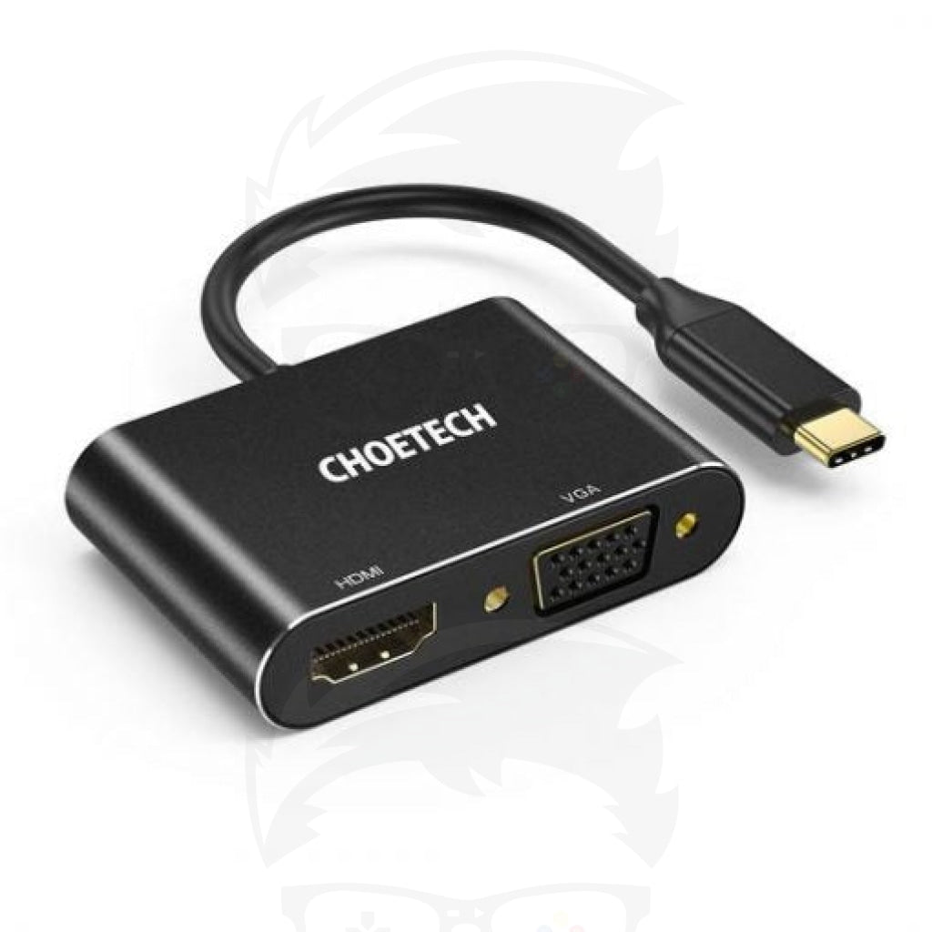 CHOETECH HUB-M17 USB-C TO HDMI VGA ADAPTER CHOETECH HUB-M17 USB-C TO HDMI VGA ADAPTER